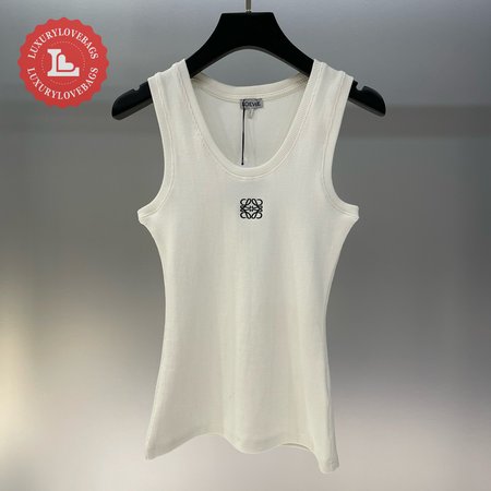 Loewe Cotton Anagram Tank Top White