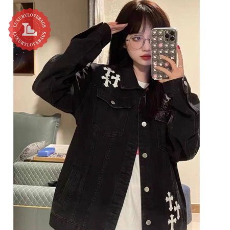 Chrome Hearts Denim Jacket Black M-XL