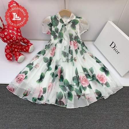 Dior Kid's Floral Dress