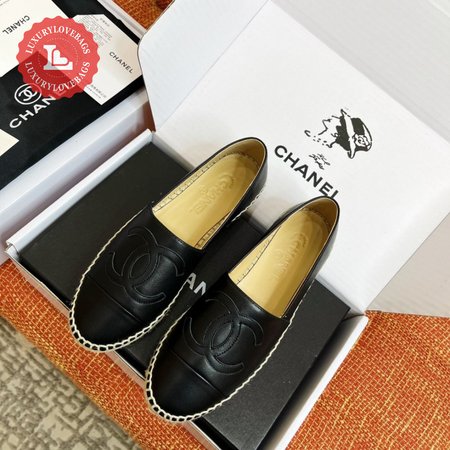 Chanel Espadrilles Lambskin Black 35-40