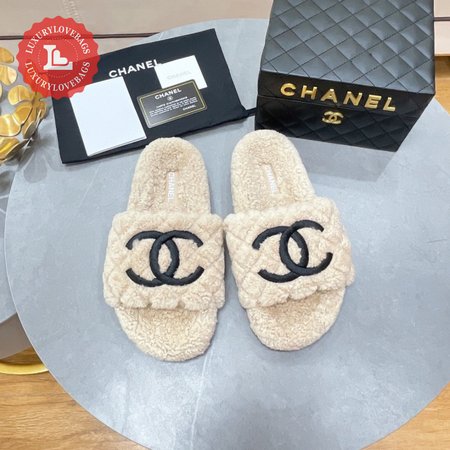 Chanel Lambswool Slippers 35-40