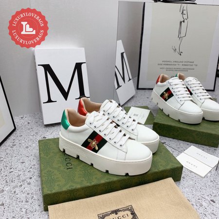 Gucci Ace Embroidered Platform Sneaker 35-39