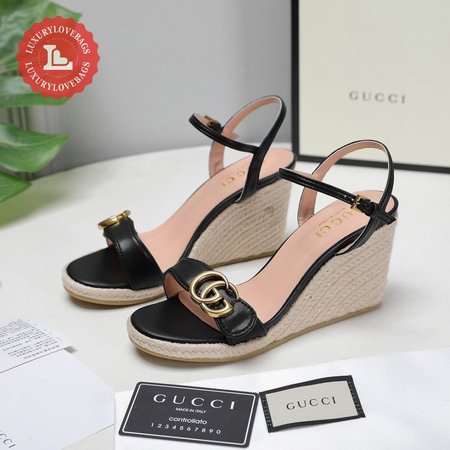 Gucci Leather Platform Espadrille 35-41