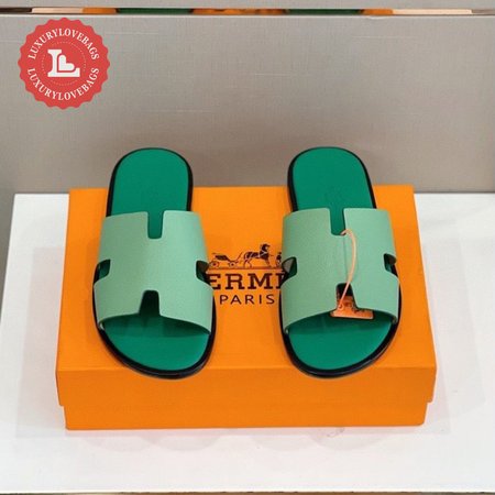 Hermes Oran Sandal Green 39-44