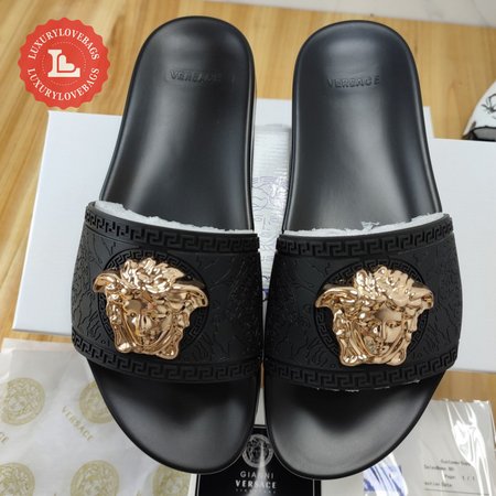 Versace Palazzo Slides Black 35-46