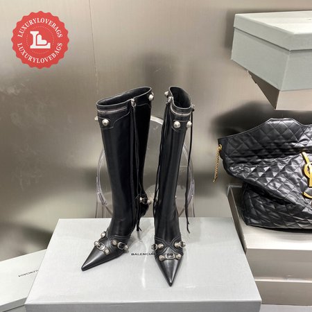 Balenciaga Cagole 90mm Boot In Black 35-40