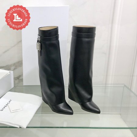 Givenchy Shark Lock Boots In Leather 35-39