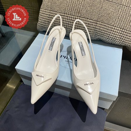 Prada Brushed Leather Slingback Pumps 34-41